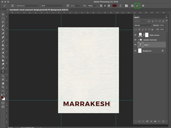 Marrakesh Postcard Design