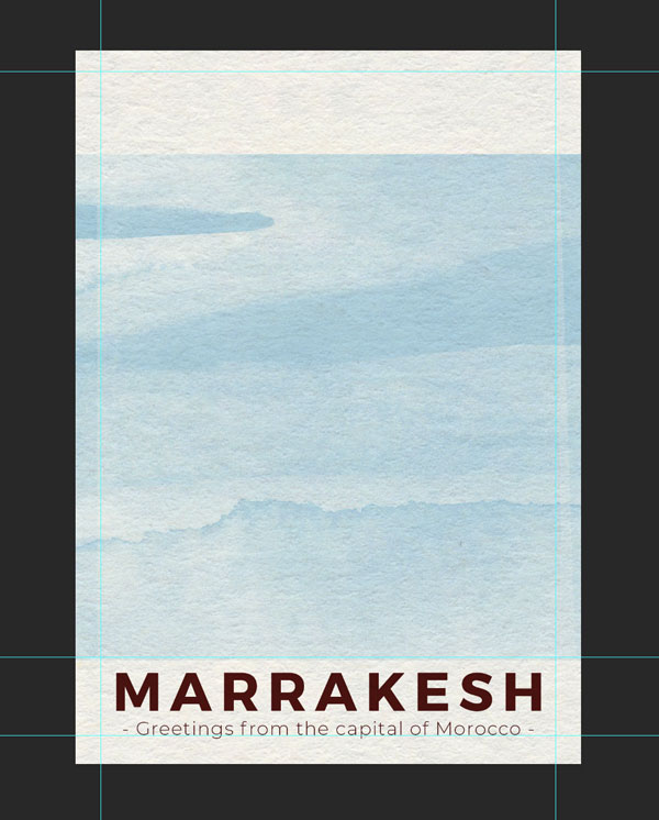 Marrakesh Postcard Design