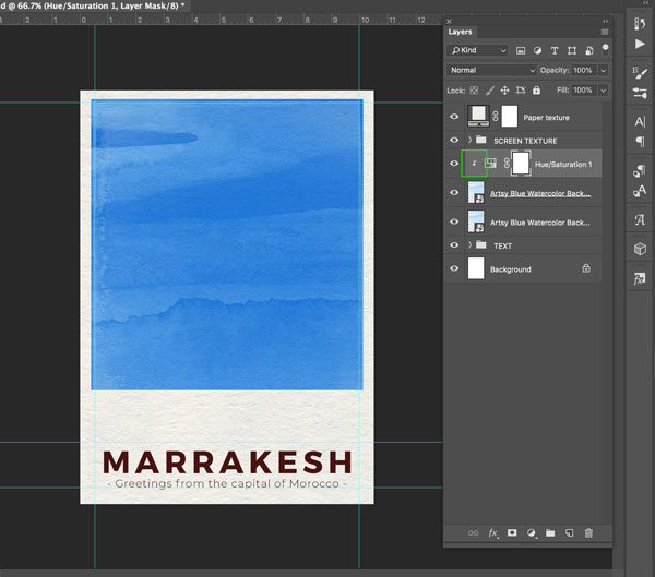 Marrakesh Postcard Design