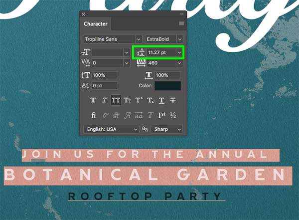 Rooftop Garden Party Flyer Design