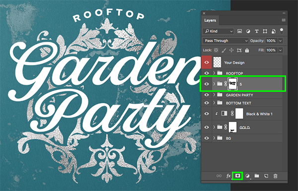 Rooftop Garden Party Flyer Design