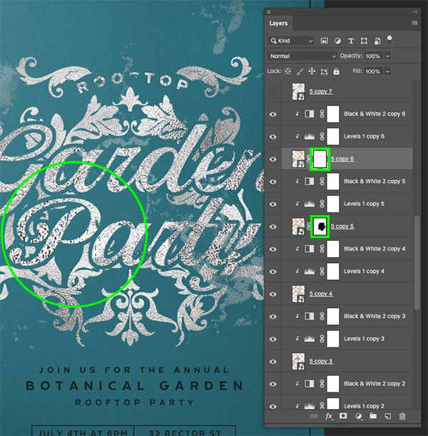 Rooftop Garden Party Flyer Design