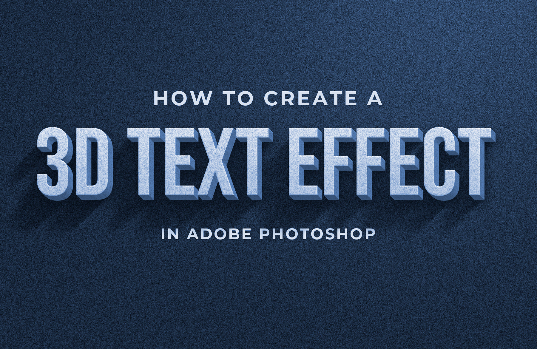 3d text photoshop