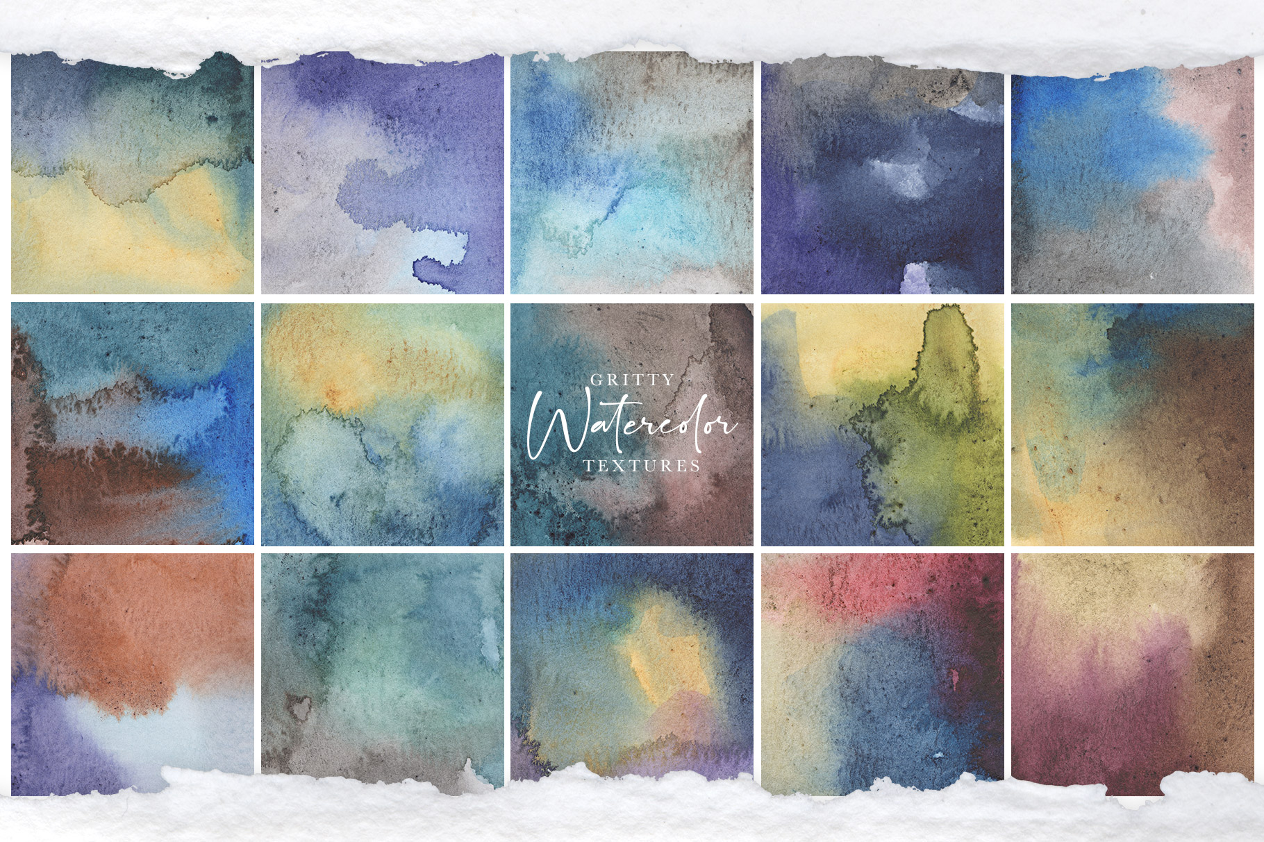 Gritty Watercolor Textures Vol.2 - Nightflower