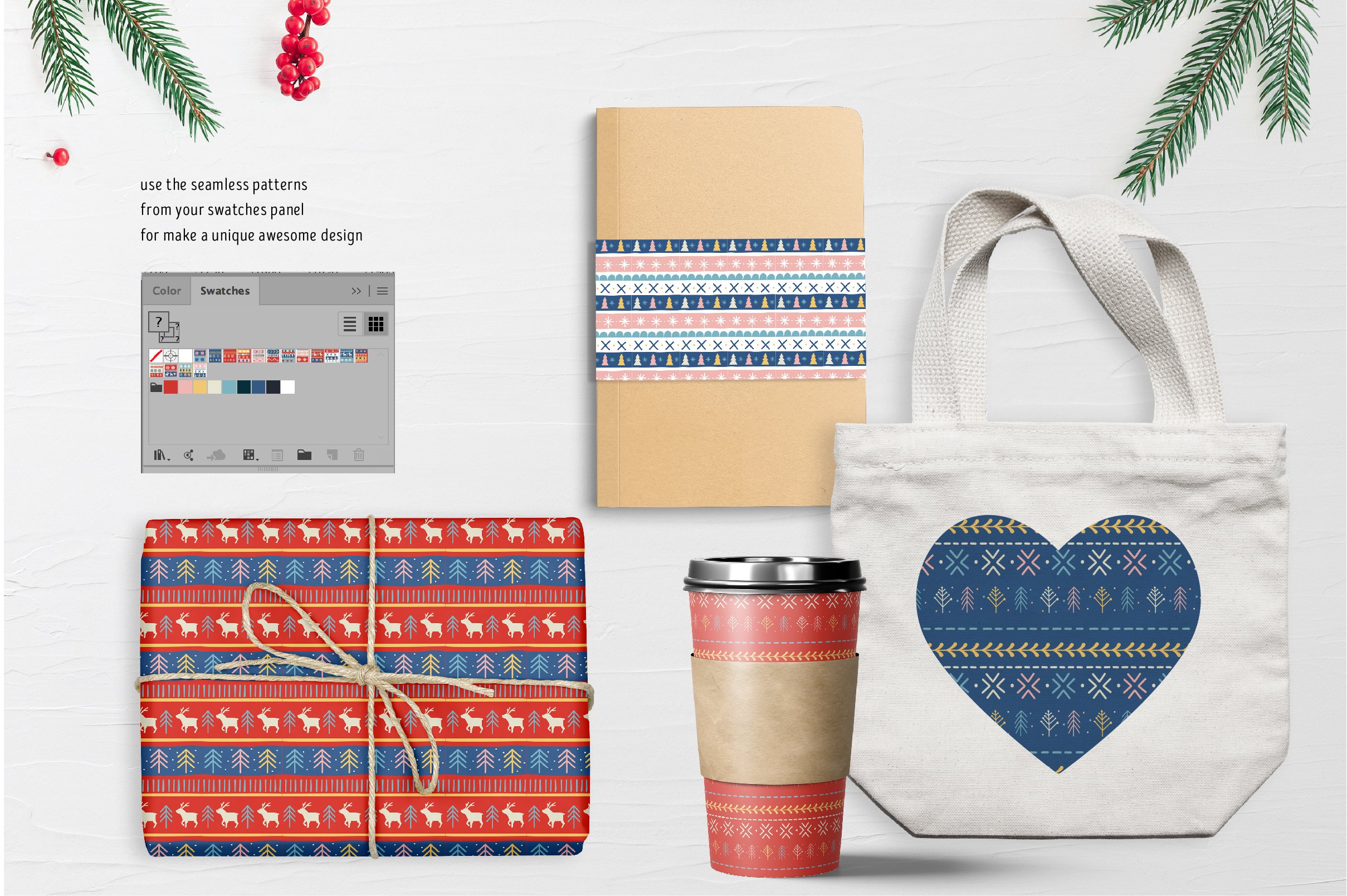 Handmade Xmas Brushes & Patterns Collection