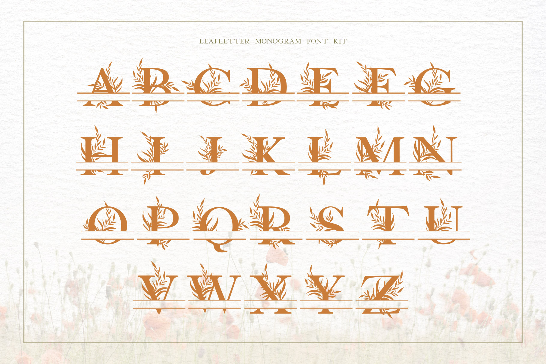 Leafletter Split Monogram