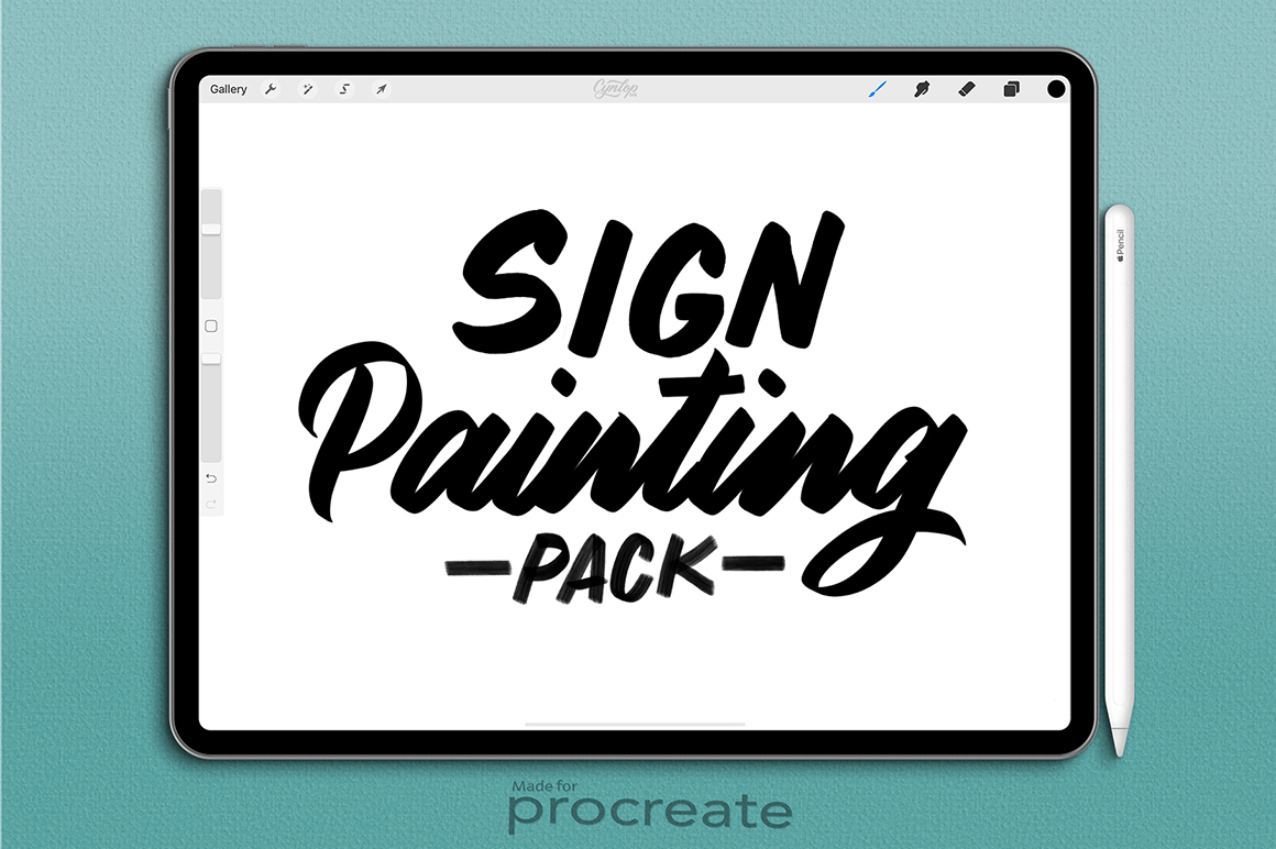 Procreate Brush Sign Painting Pack