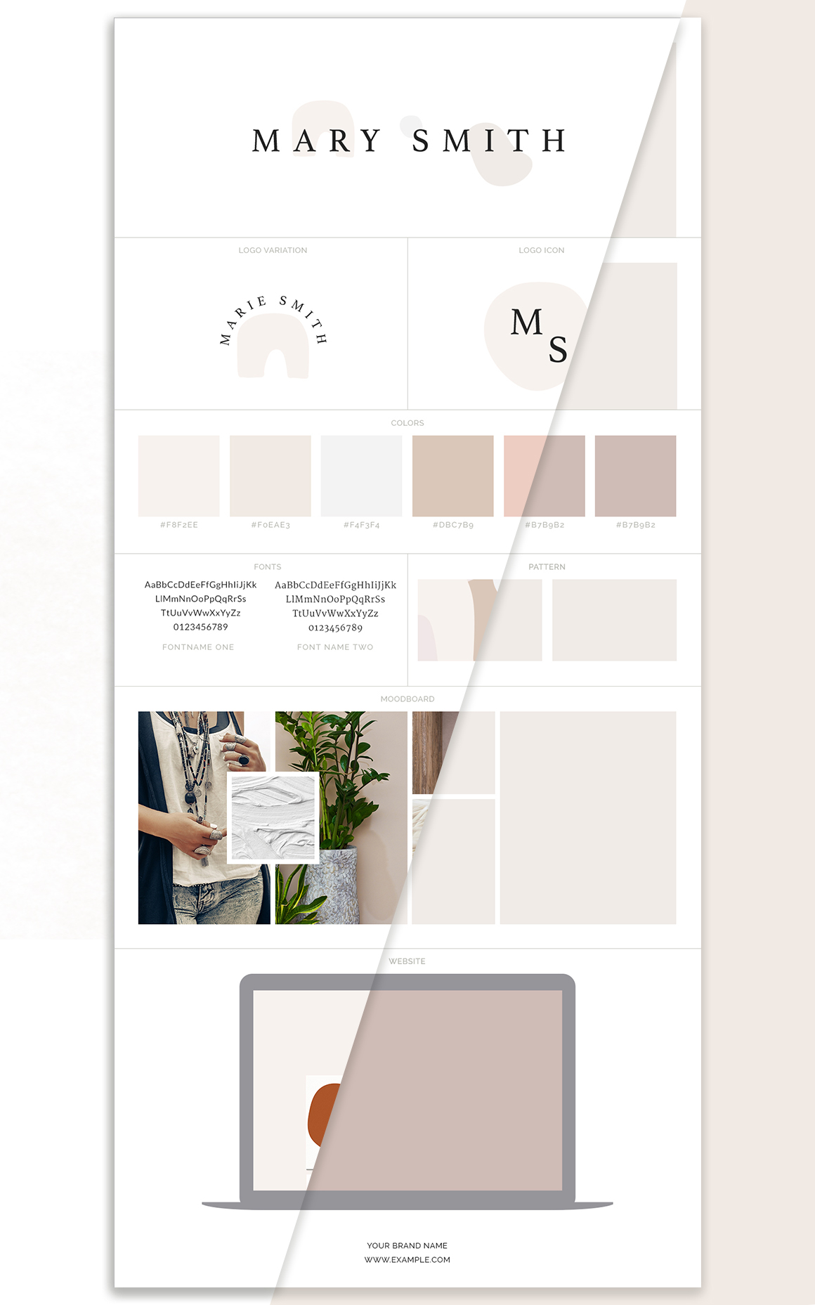 Brand Board Layout Template