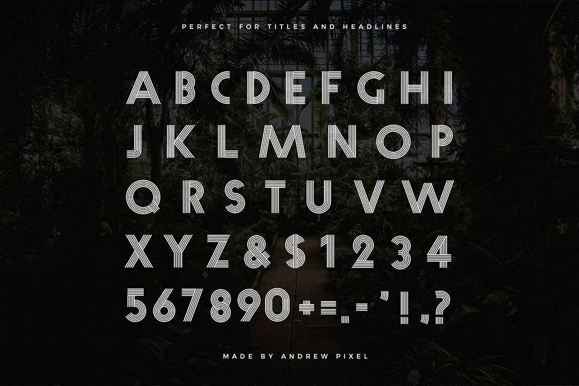 Fiver – Multiline Display Font