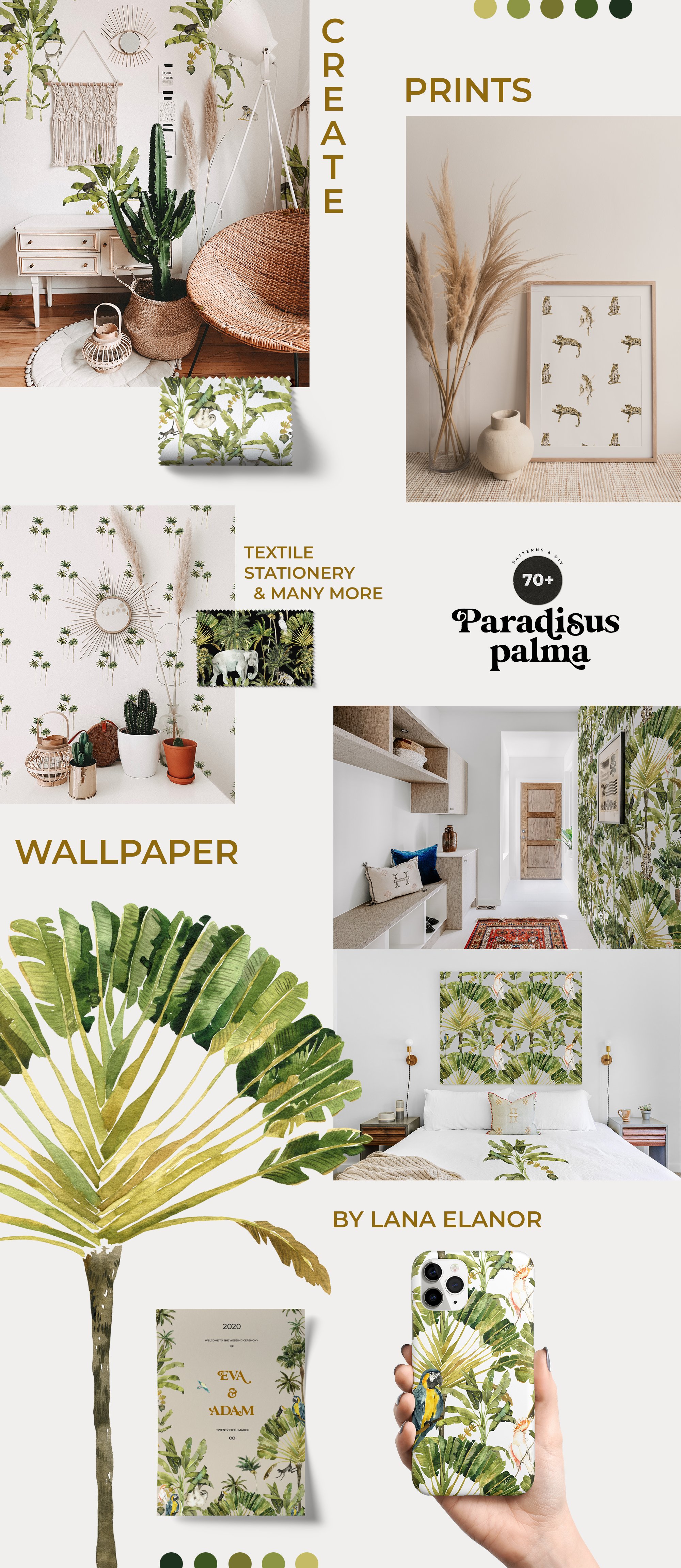 Paradisus Palma - Tropical Animals & Patterns - Design Cuts