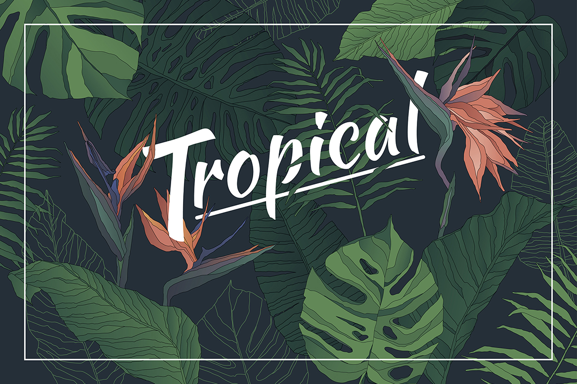 Tropical: Elements & Patterns