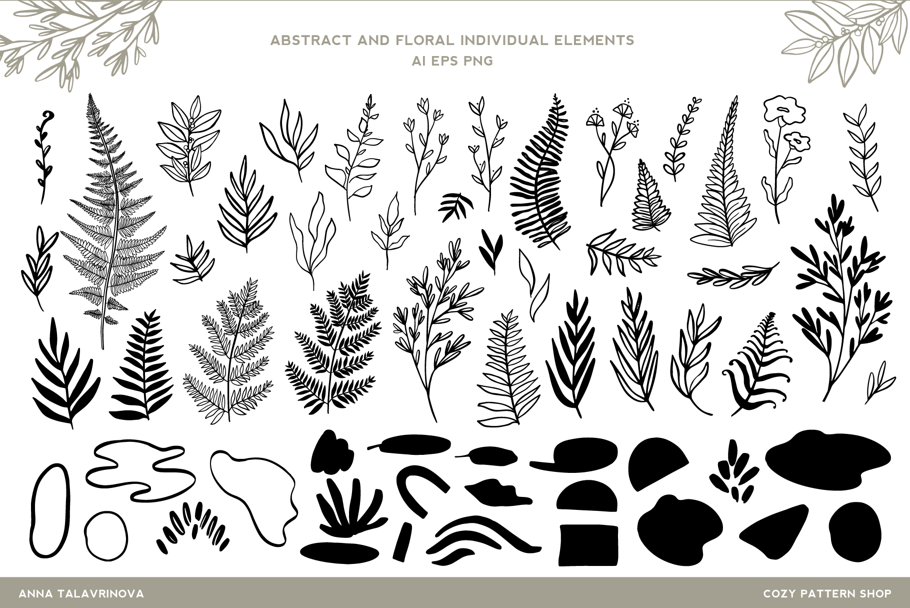 Fern & Abstract Pattern Collection