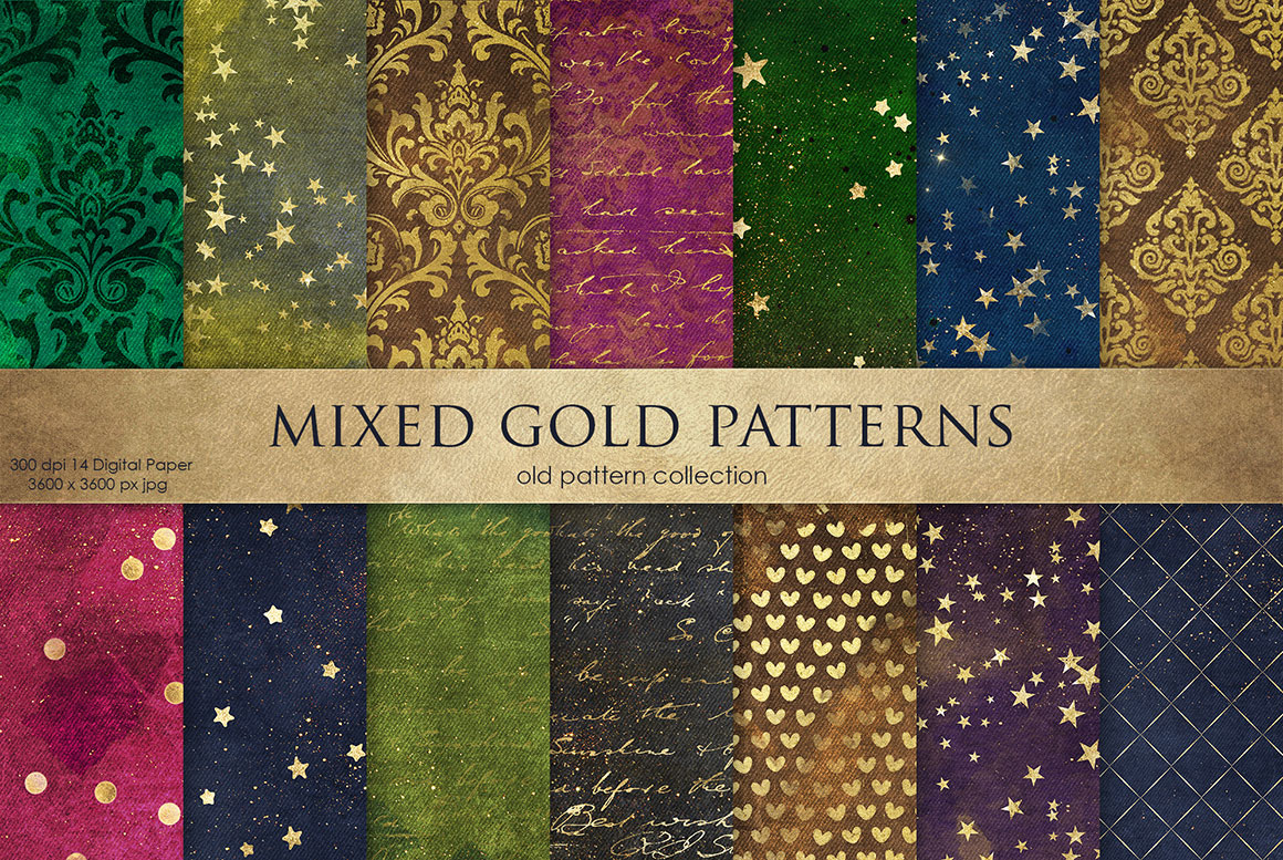 Vintage Gold Patterns