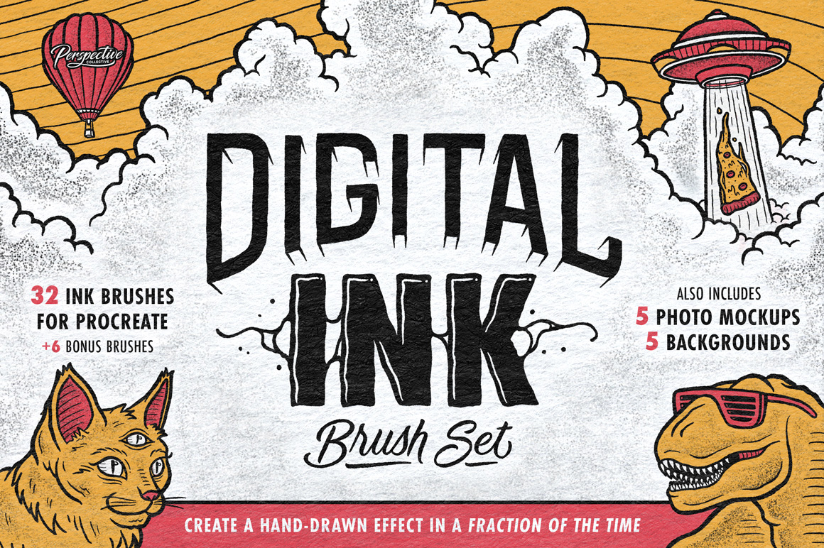 Digital Ink Brush Set for Procreate