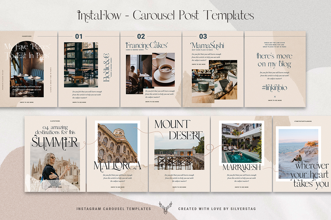 InstaFlow - Carousel Post Templates - Design Cuts