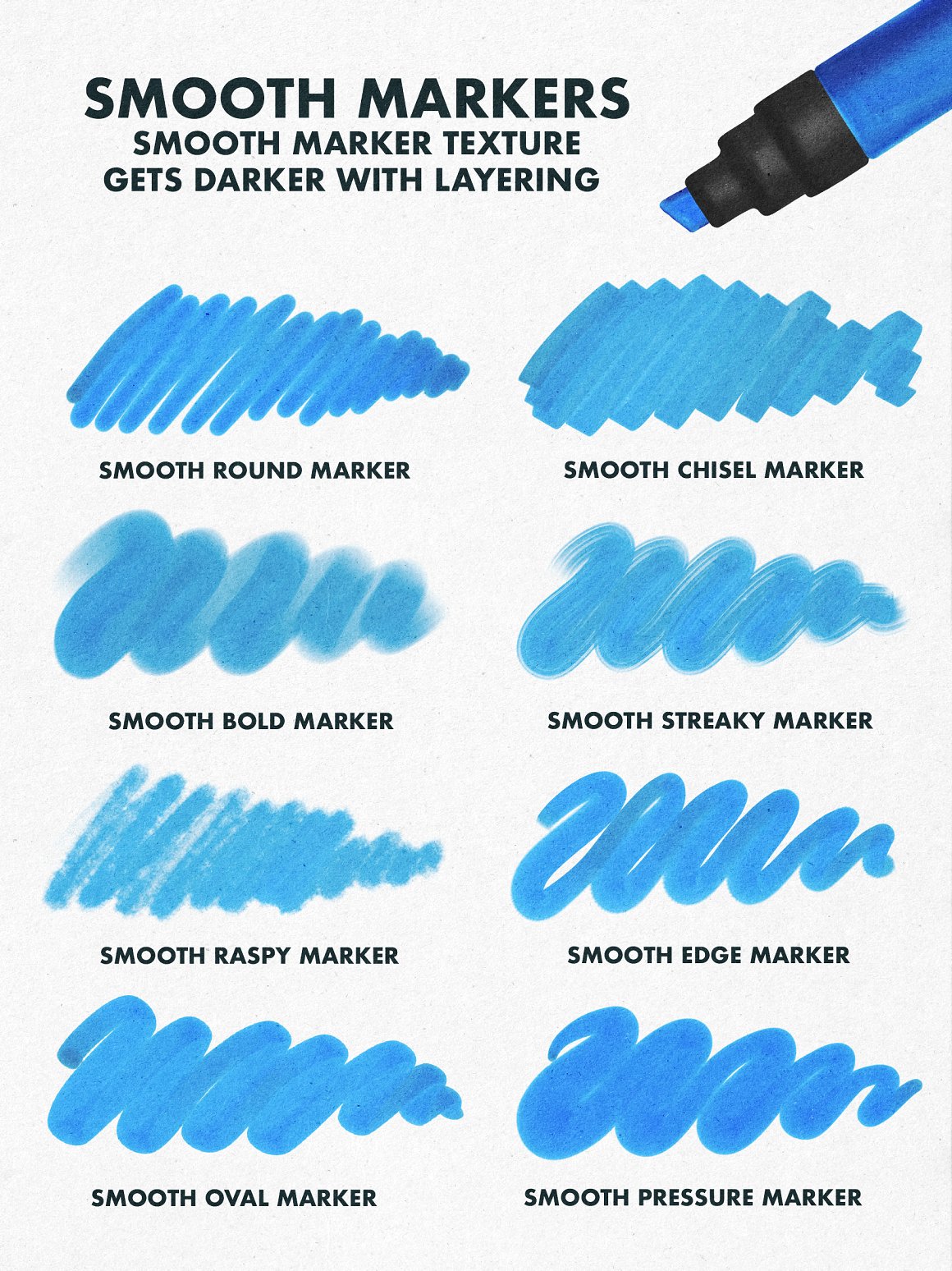 Marker Brushes for Procreate 5