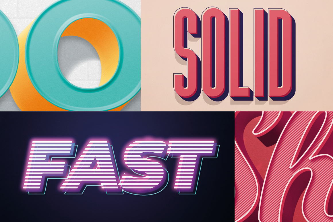 Retro Photoshop Text-Effects Pack 2
