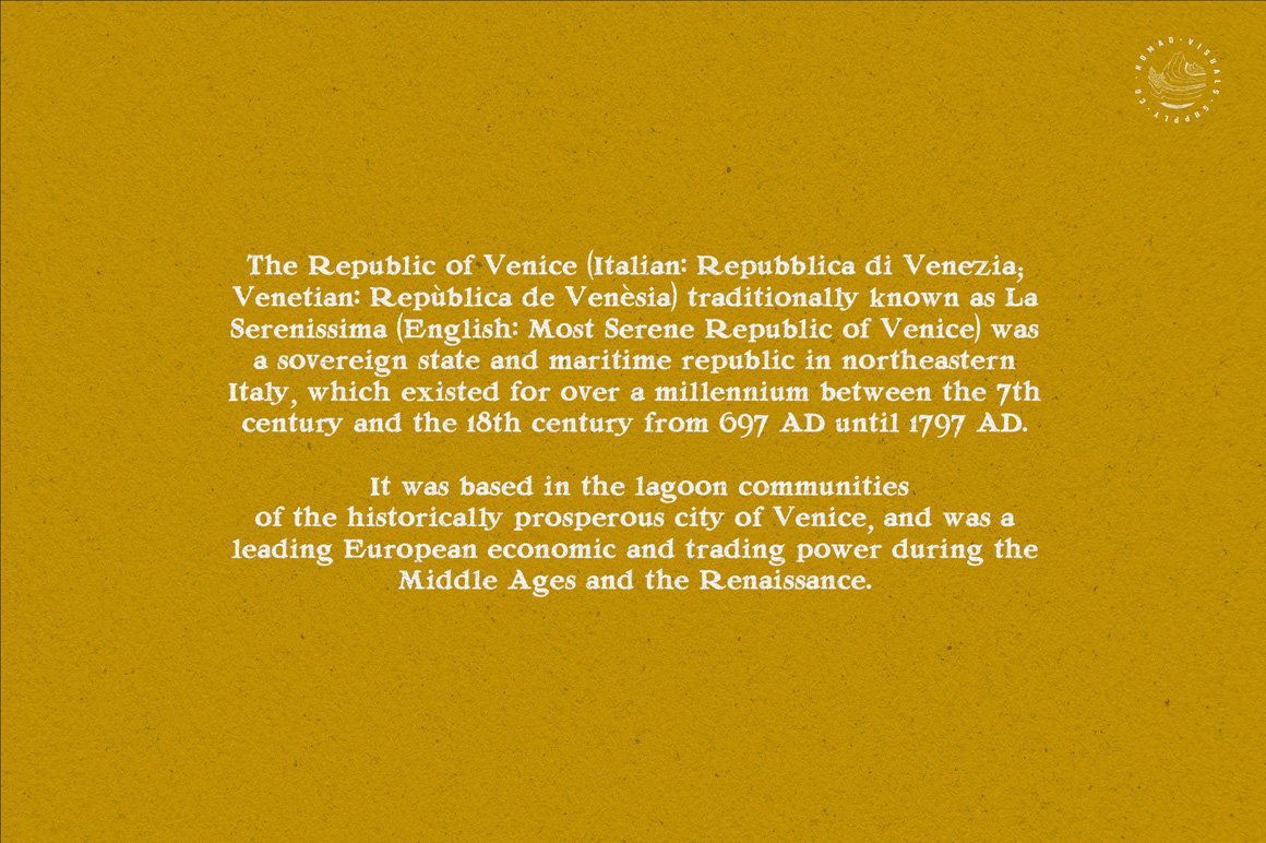 Venetia - Display Serif Font