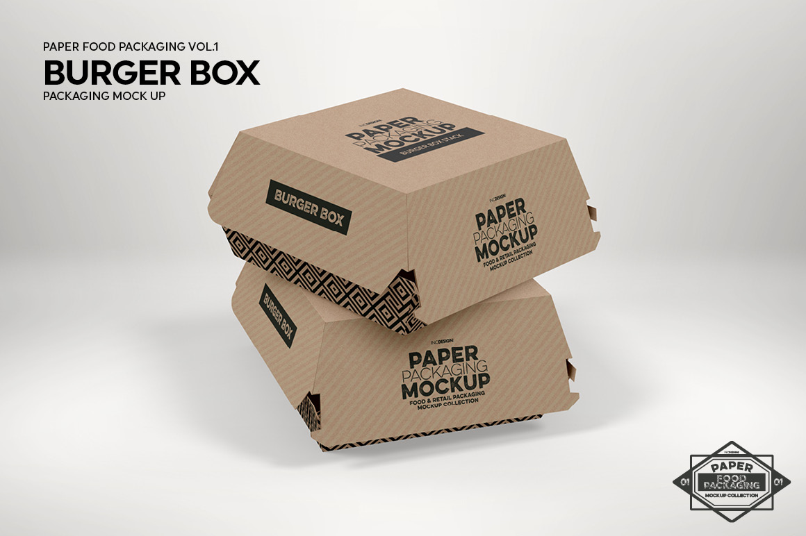 Volume 01: Paper Food Retail Packaging Mockups