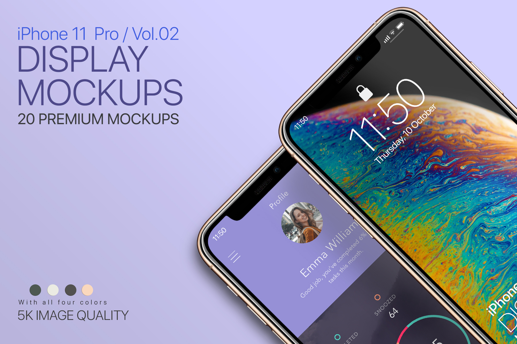 iPhone 11 Pro Display Mockups - Design Cuts