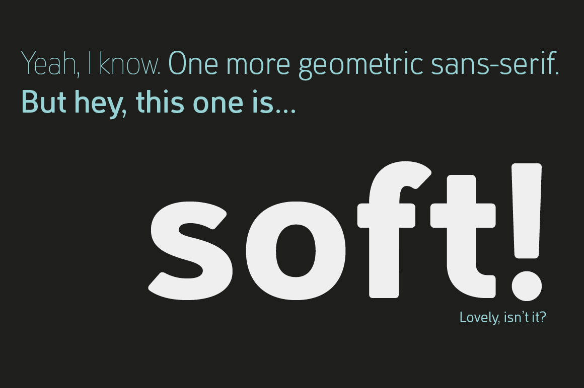 Finador – A Soft, Geometric Sans Font Family