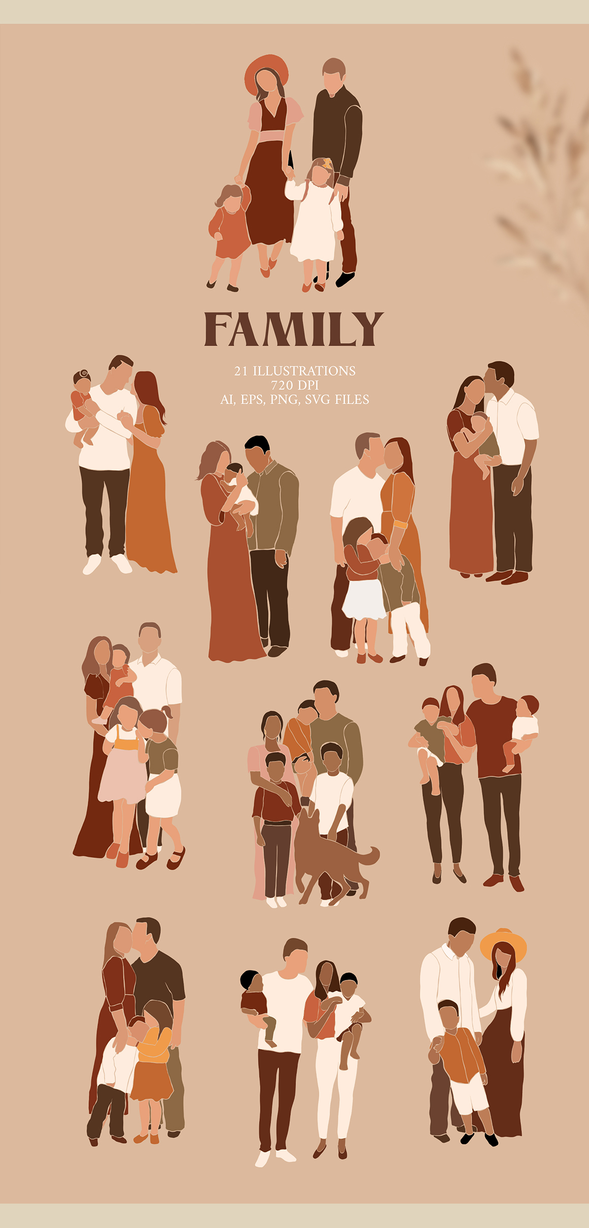 Abstract Family Collection