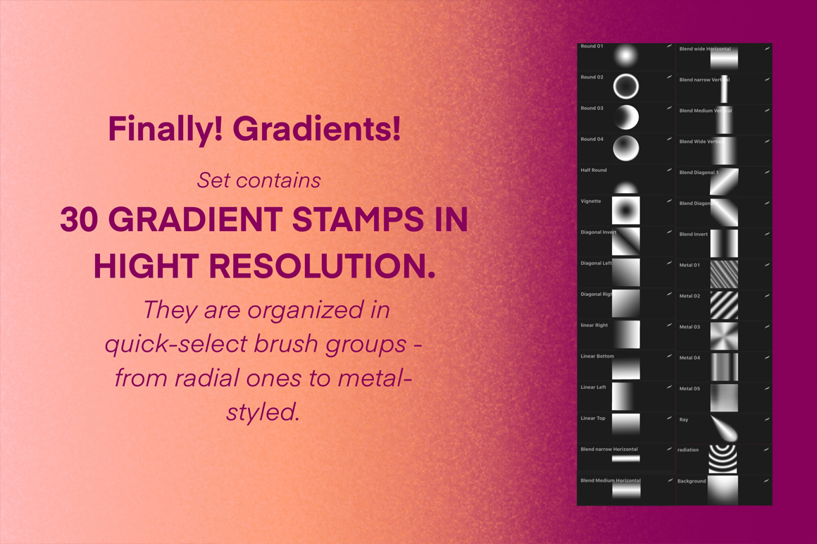 procreate gradient brush free