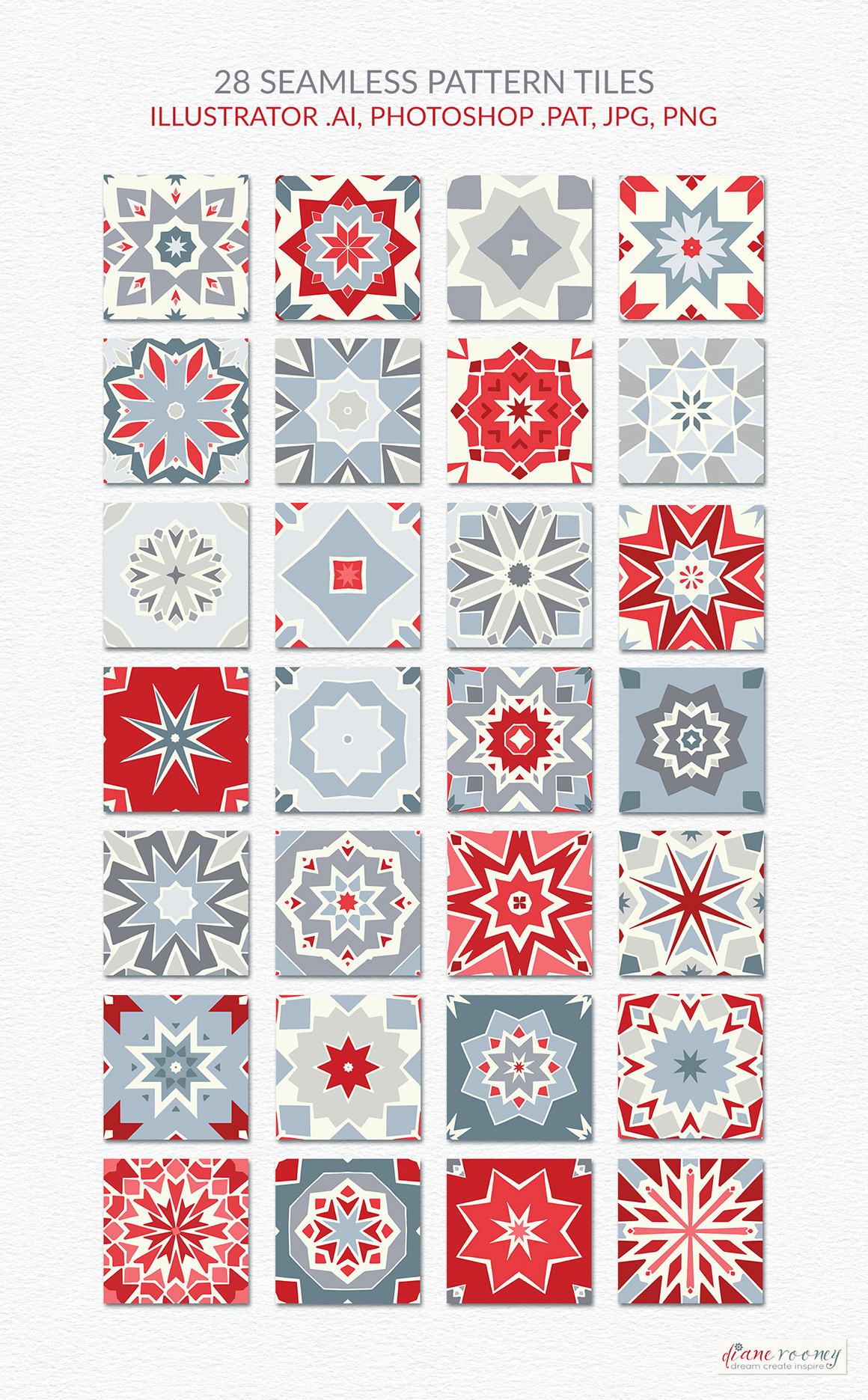 Scandinavian Winter Christmas Patterns