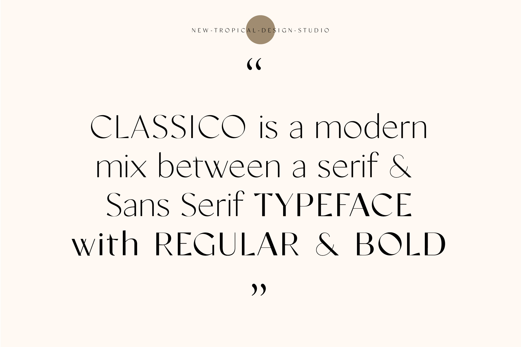 Classico – Modern Serif Font