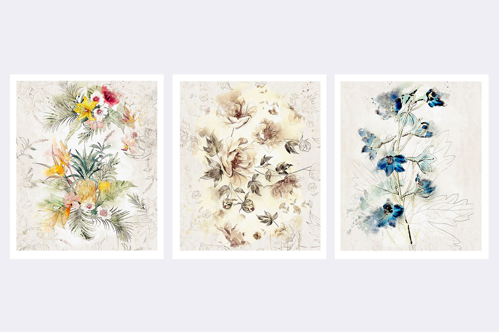 Watercolor Floral Collection 4