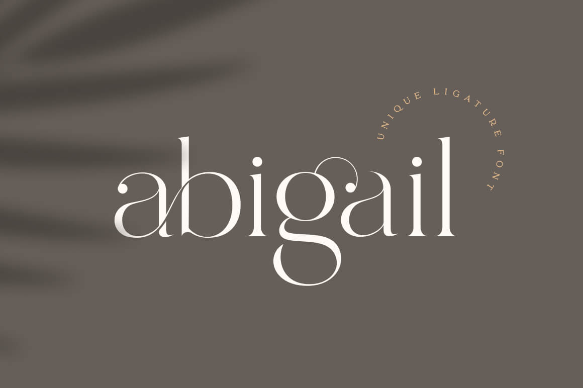 Abigail - Unique Ligature Font