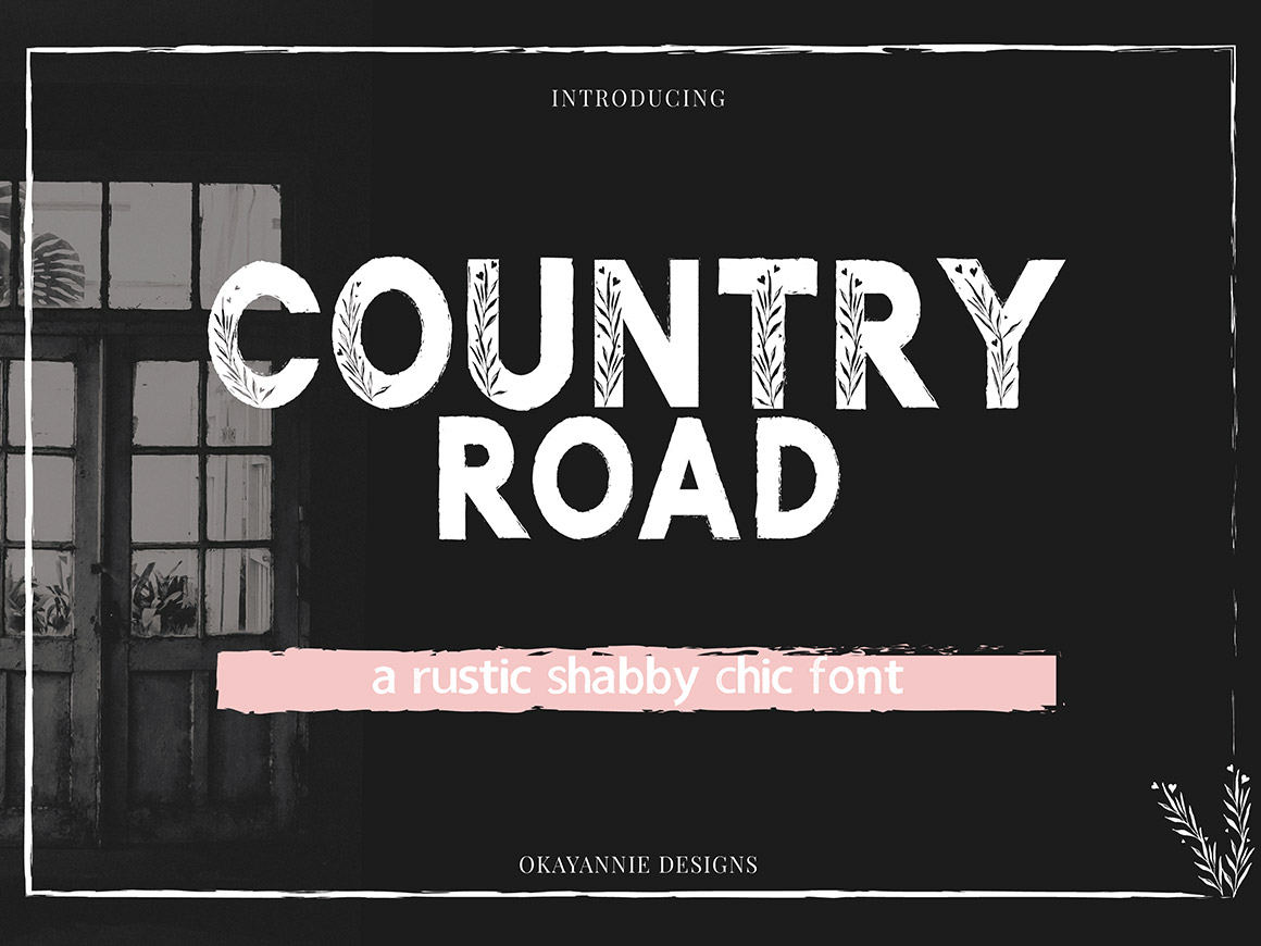 Country Road Rustic Font