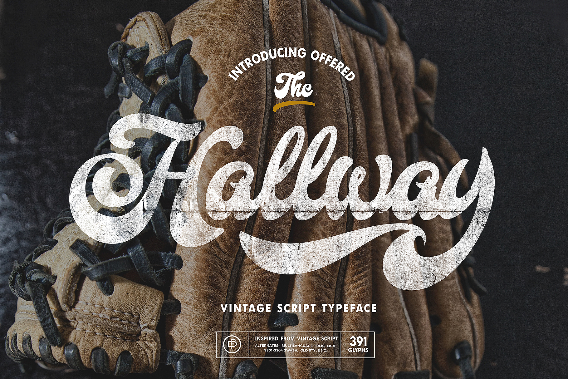 Hallway Vintage Baseball Font