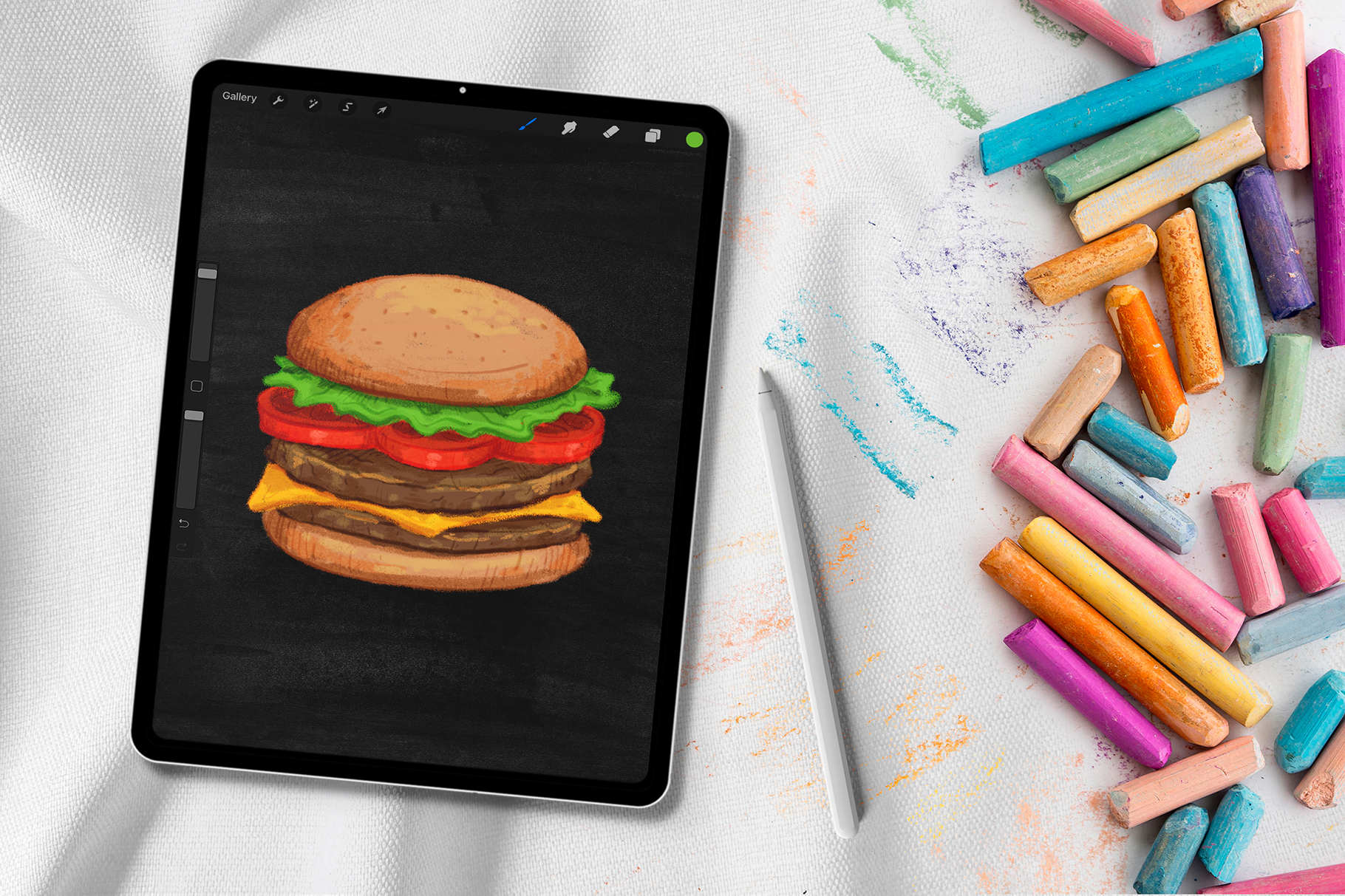 Procreate Chalk Sketch Brushes