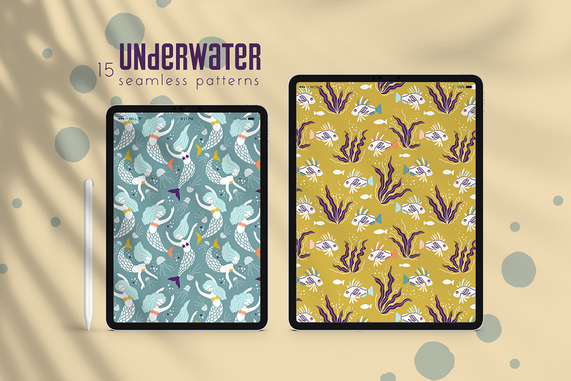 Underwater - Seamless Patterns Collection