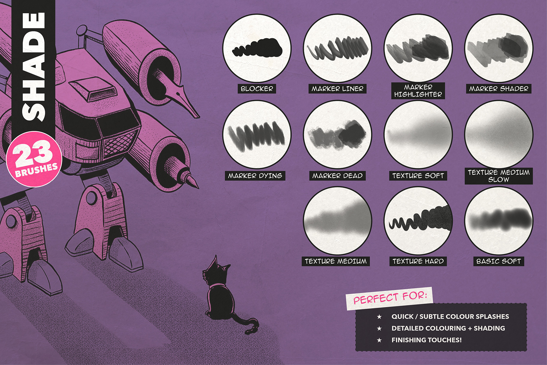 Primary Markers For Procreate - Design Cuts