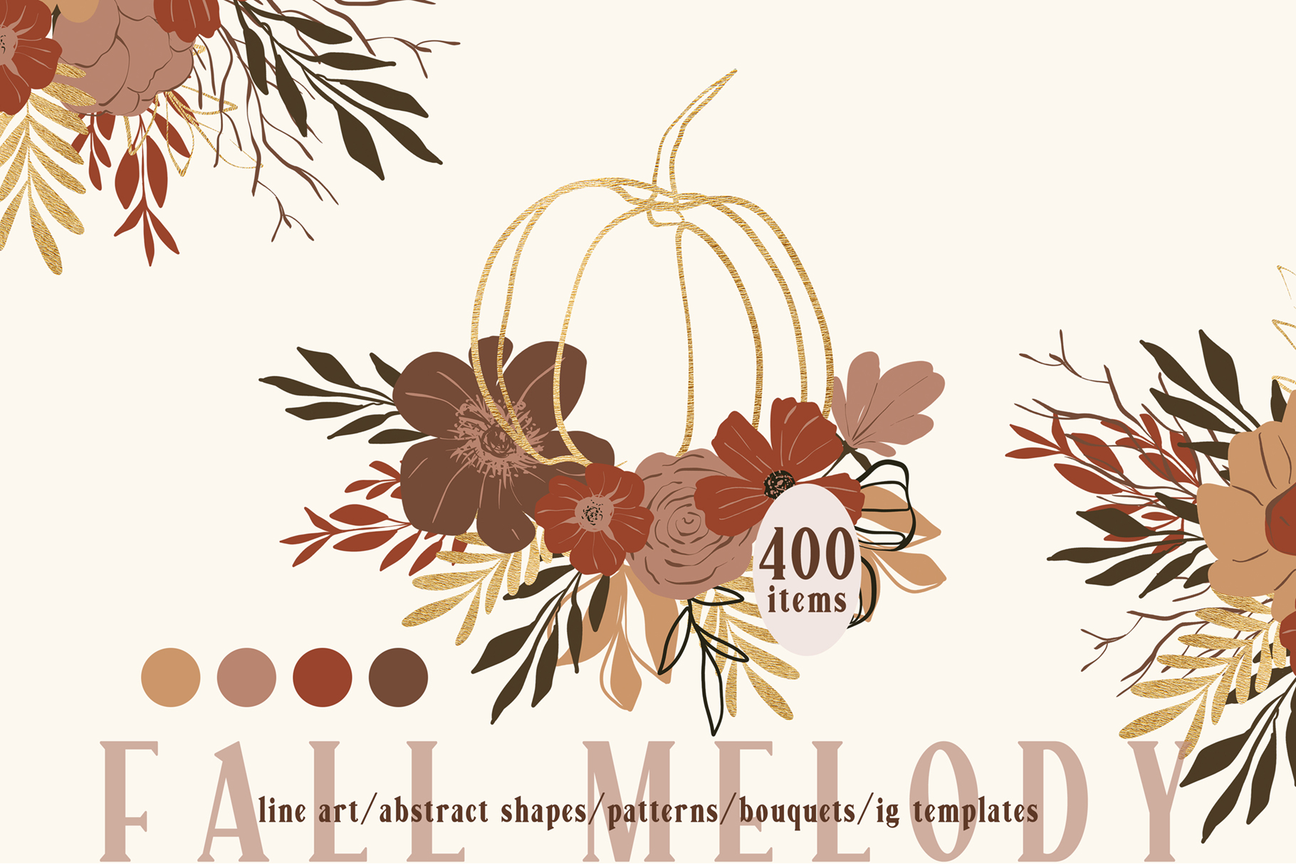 Abstract Fall Line Art Digital Collection
