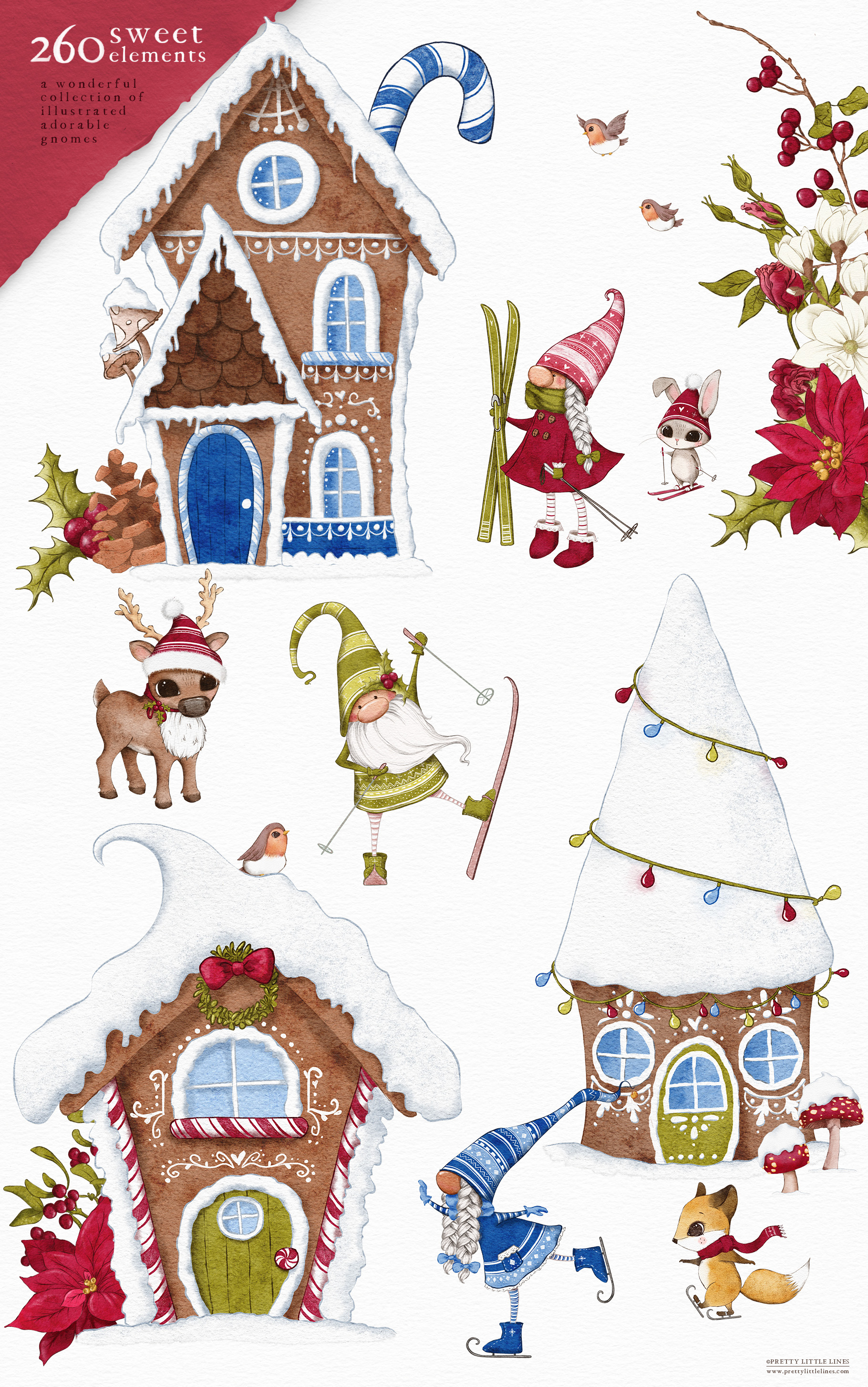 Gnome for the Holidays – A Magical Collection of Gnome Illustrations