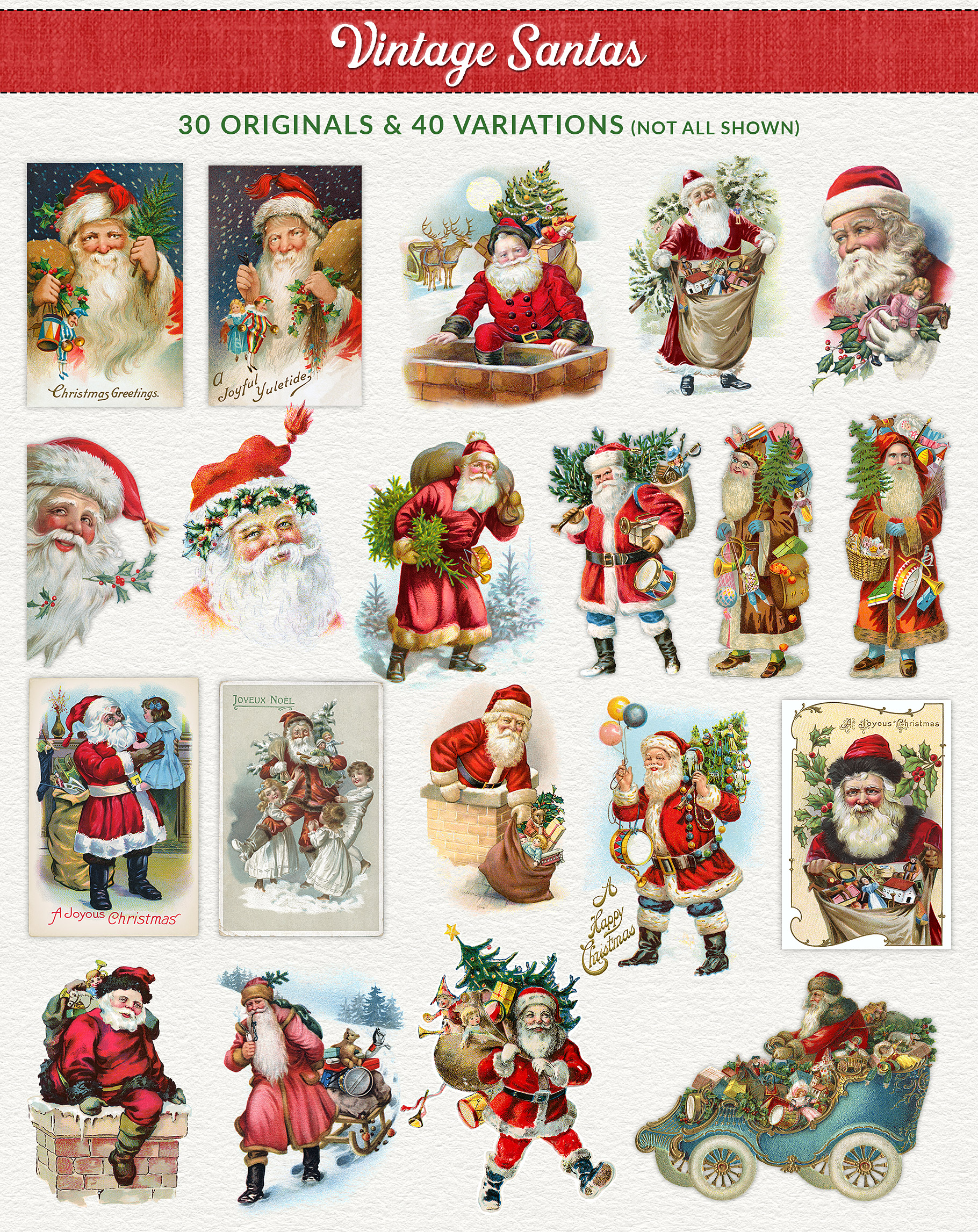 The Vintage Christmas Illustrations Compendium