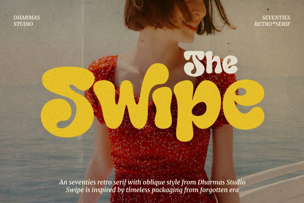 Swipe Bubble Letter Font