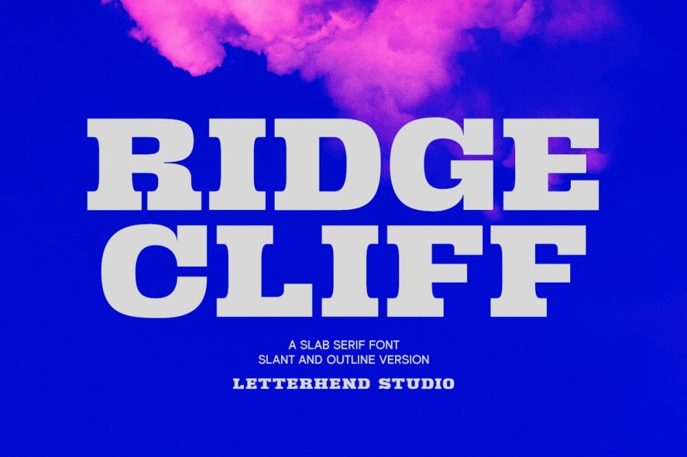 Ridge Cliff Baseball Font