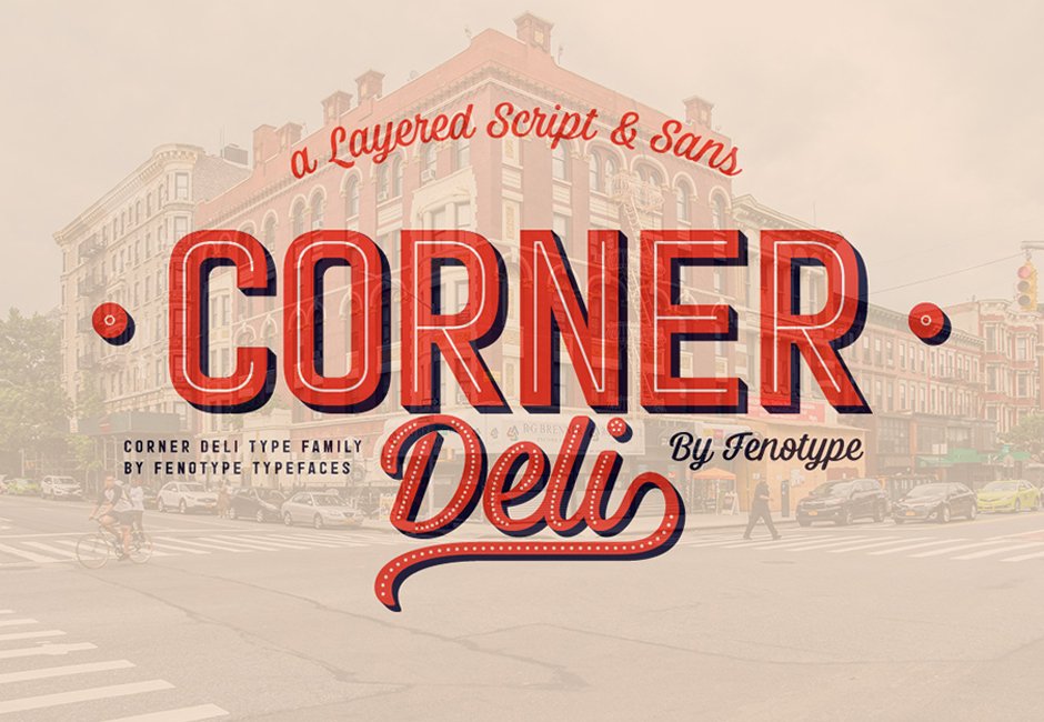 Corner Deli Food Menu Font