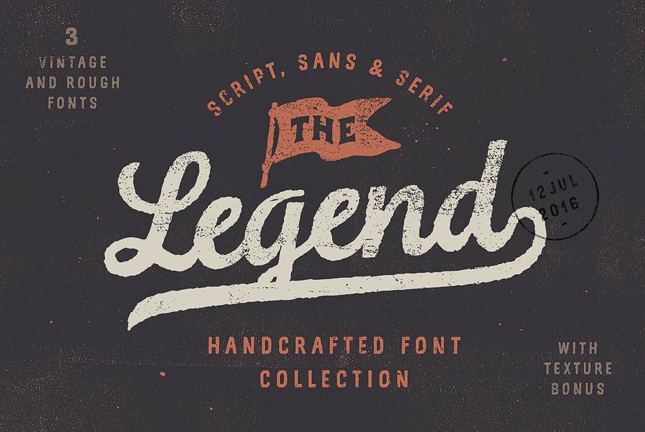 vintage baseball font