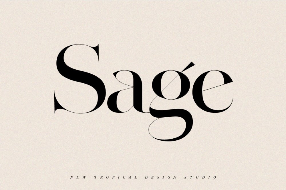 Sage Food Magazine Font