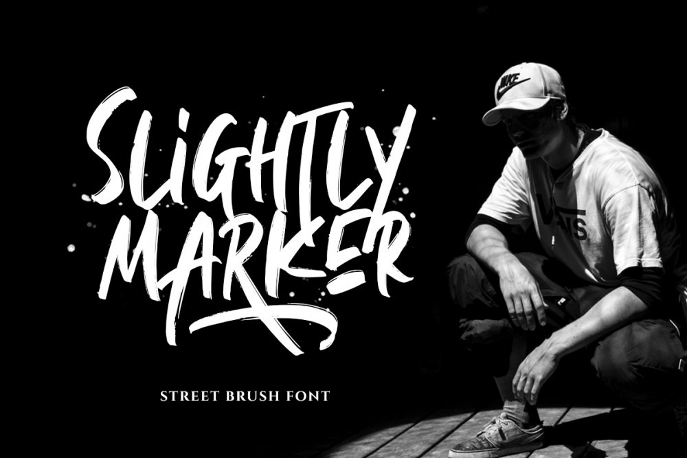 Slightly Marker – Brush Font