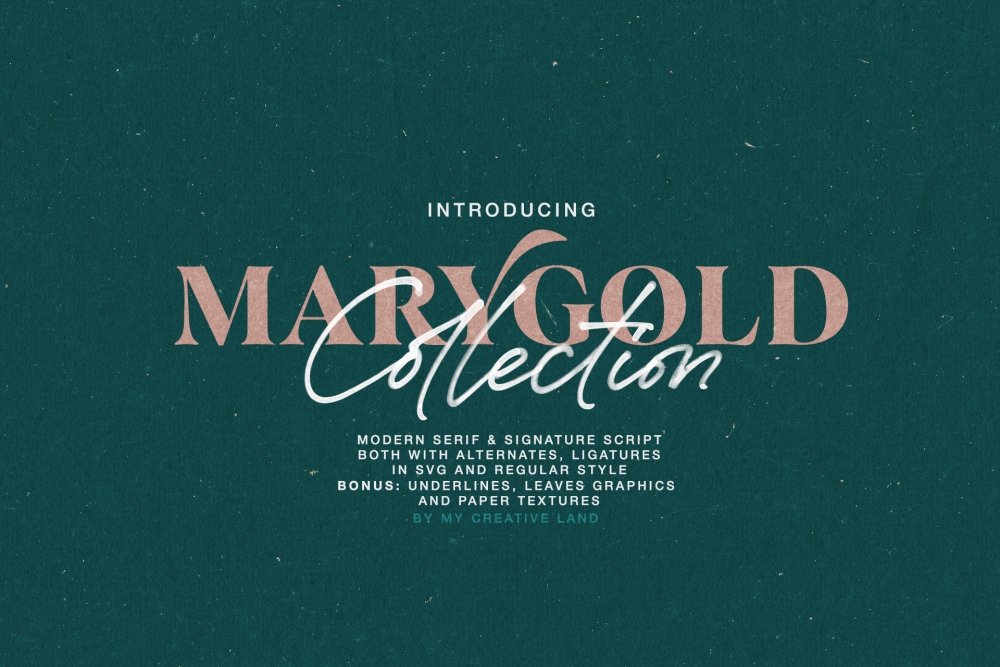 Marygold Font Duo Collection