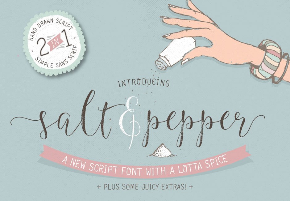 Salt & Pepper Food Font