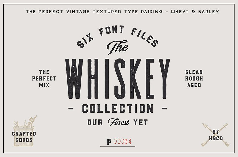 The Whiskey Food Font