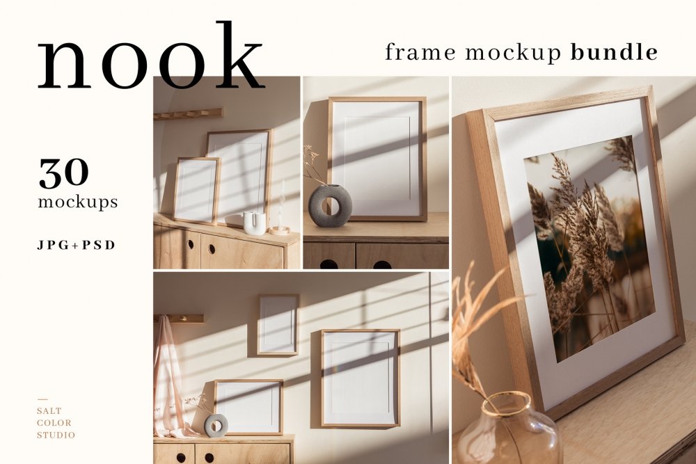 20X20, 40X40 Frame suitable size , Frame mockup