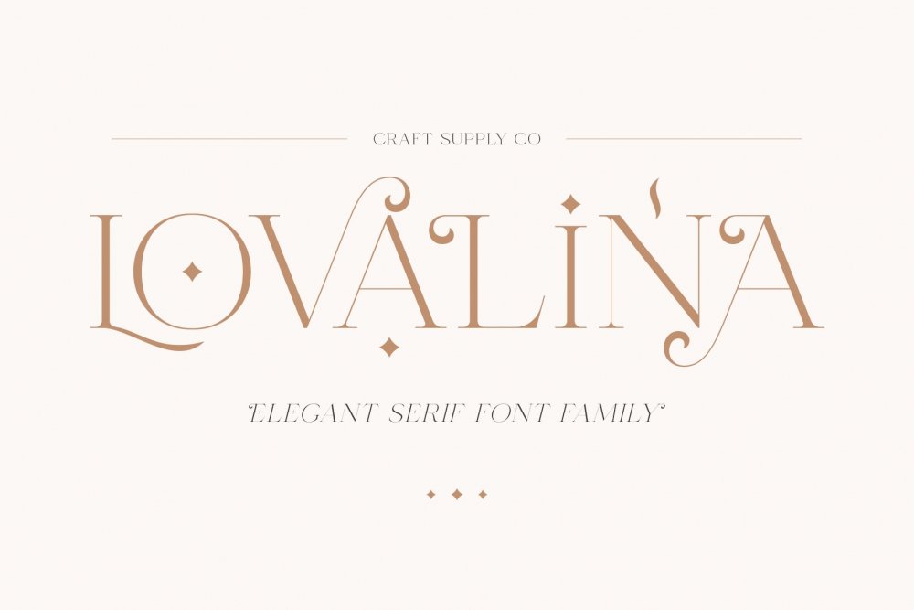 Lovalina – Elegant Serif Font Family